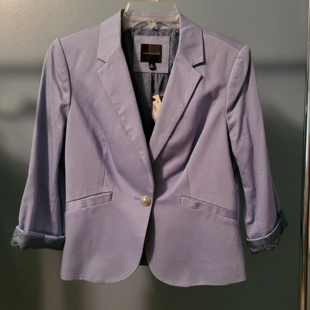 The Limited.  Light Blue/Periwinkle Blazer.  Size M.